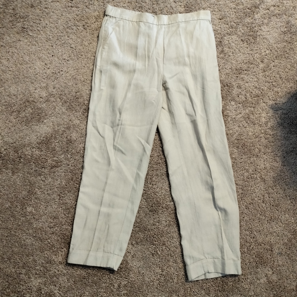Ann Taylor cream pants size M